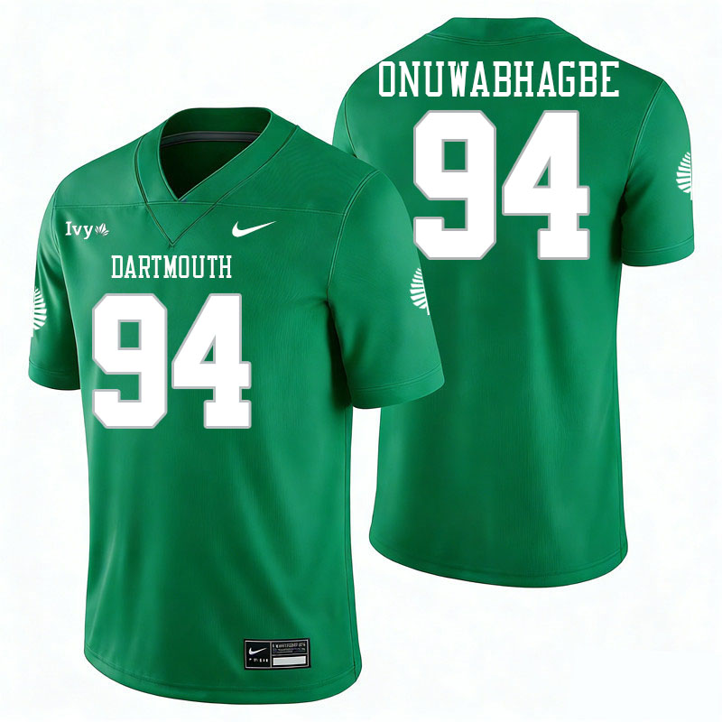 Dartmouth Big Green #94 Joe Onuwabhagbe College Football Jerseys,Uniforms Stitched-Green